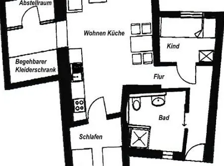 Appartementhaus Seestern شقة بوركم