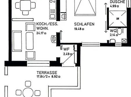 Appartementhaus Seestern شقة بوركم